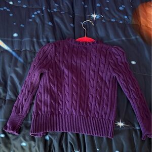 Polo girls cardigan - purple - size 4